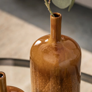 Vormark Vase Set Brown (Set of 3) - KC At Home