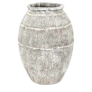 Zante Vase Antique Grey - Large - KC at HOME
