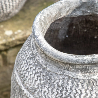 Zante Vase Antique Grey - Large - KC at HOME