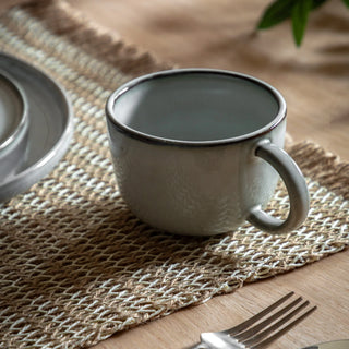 Reactive Glaze Mug Dove Grey (4pk) - KC at HOME