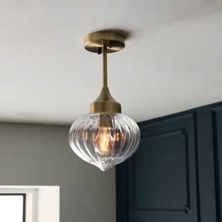 Addington 1 Ceiling Light Brass