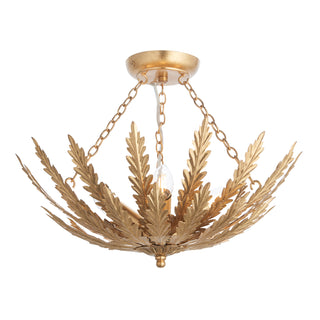 Delphine 3 Ceiling Light Gold Leaf