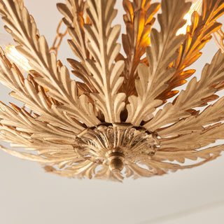 Delphine 3 Ceiling Light Gold Leaf