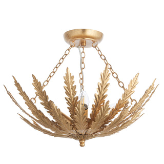 Delphine 3 Ceiling Light Gold Leaf