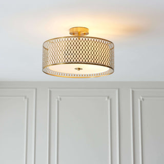 Cordero Ceiling Lamp Gold/White