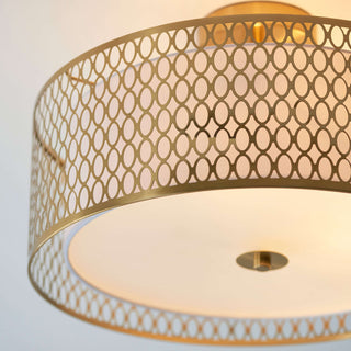 Cordero Ceiling Lamp Gold/White