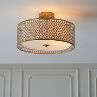Cordero Ceiling Lamp Gold/White