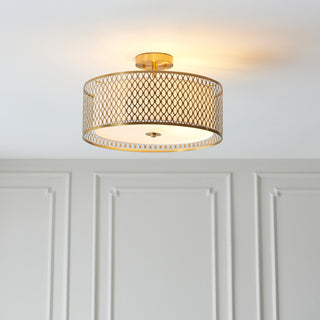 Cordero Ceiling Lamp Gold/White