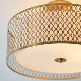 Cordero Ceiling Lamp Gold/White