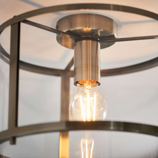 Hopton 1 Ceiling Light Bright Nickel