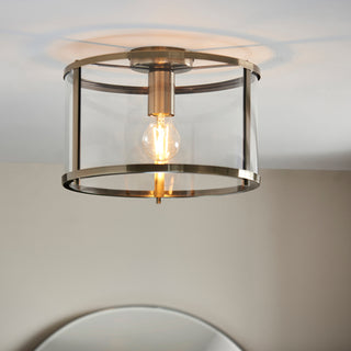 Hopton 1 Ceiling Light Antique Brass