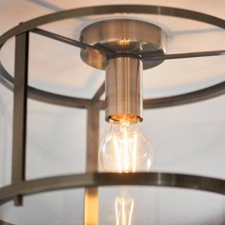 Hopton 1 Ceiling Light Antique Brass