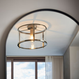 Hopton 1 Ceiling Light Antique Brass