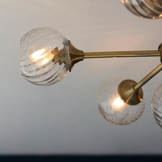 Allegra 6 Ceiling Light Antique Brass