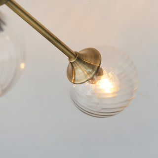 Allegra 6 Ceiling Light Antique Brass