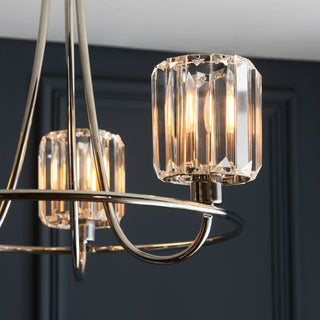 Berenice 3 Ceiling Light Bright Nickel