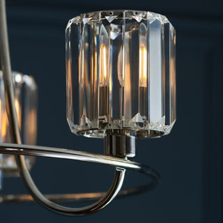 Berenice 3 Ceiling Light Bright Nickel