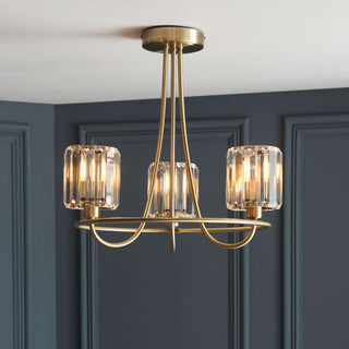 Berenice 3 Ceiling Light Antique Brass