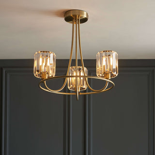 Berenice 3 Ceiling Light Antique Brass