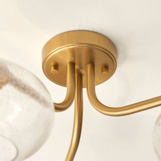 Jacob 3 Ceiling Light Warm Brass