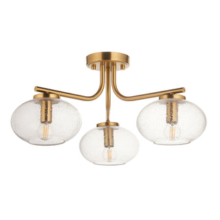 Jacob 3 Ceiling Light Warm Brass