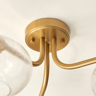 Jacob 3 Ceiling Light Warm Brass