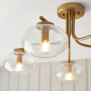Jacob 5 Ceiling Light Warm Brass