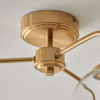 Ashcroft Ceiling 3 Light Brushed Aged Brass
