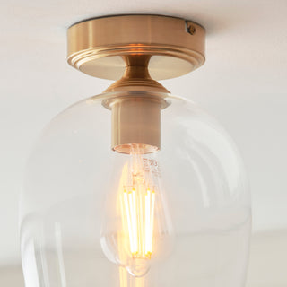 Ashcroft Ceiling 1 Light Brushed Aged Brass