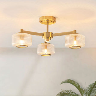 Stamford Ceiling Light Brushed Aged Brass
