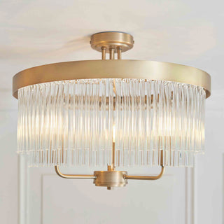 Clermont 3 Ceiling Light Warm Antique Brass