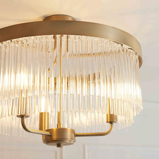 Clermont 3 Ceiling Light Warm Antique Brass