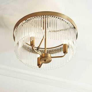 Clermont 3 Ceiling Light Warm Antique Brass