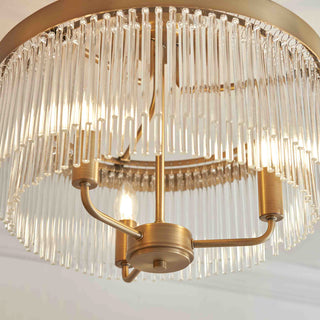 Clermont 3 Ceiling Light Warm Antique Brass