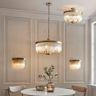 Clermont 3 Ceiling Light Warm Antique Brass