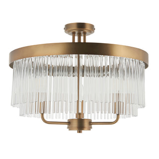Clermont 3 Ceiling Light Warm Antique Brass