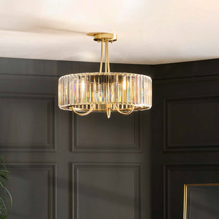 Visconti 3 Ceiling Light Antique Brass