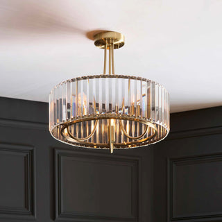 Visconti 3 Ceiling Light Antique Brass