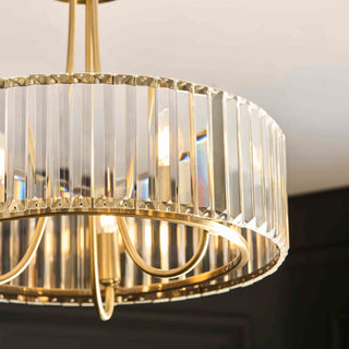 Visconti 3 Ceiling Light Antique Brass