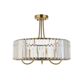 Visconti 3 Ceiling Light Antique Brass