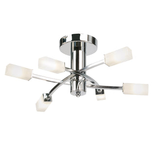 Havana 6 Ceiling Lamp Chrome