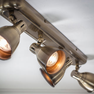Westbury 4 Ceiling Light Antique Brass