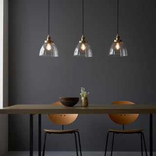 Hansen 3 Pendant Light Antique Brass