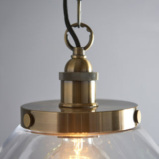 Hansen Grand 1 Pendant Light Antique Brass