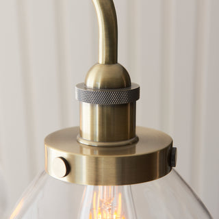 Hansen Linear 3 Pendant Light Antique Brass