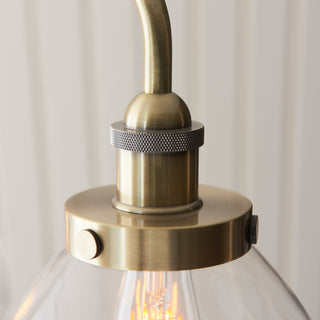 Hansen Linear 3 Pendant Light Antique Brass