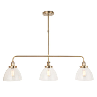 Hansen Linear 3 Pendant Light Antique Brass