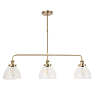 Hansen Linear 3 Pendant Light Antique Brass