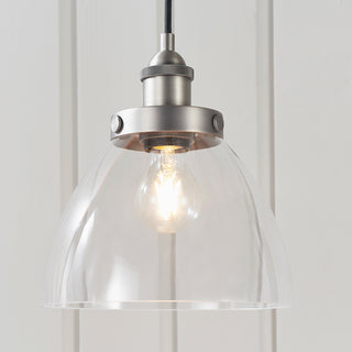 Hansen 1 Pendant Light Brushed Silver