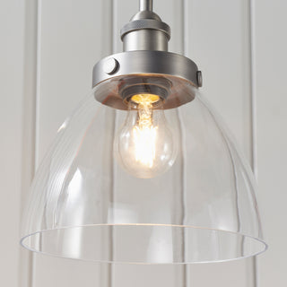 Hansen 1 Pendant Light Brushed Silver